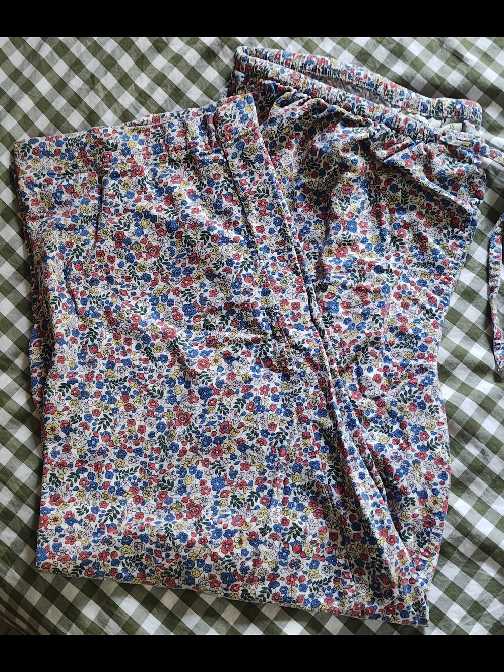 L.L. Bean Ditsy Floral Drawstring Lounge Pants Size 1X Plus